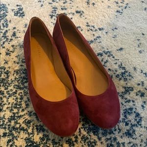 Burgundy Margaux Flats (EU 40)